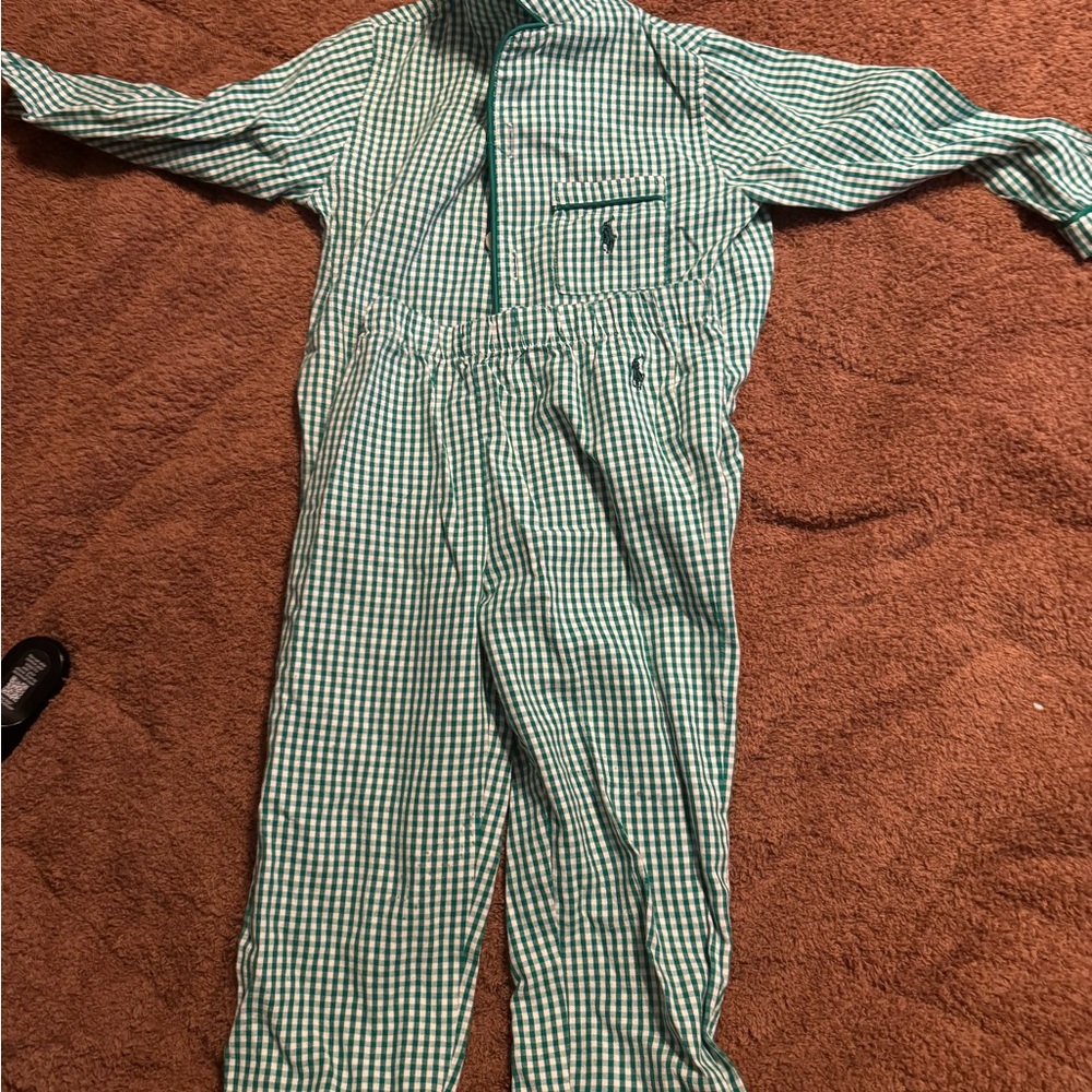 Polo by Ralph Lauren Green Checkered Sleepwear